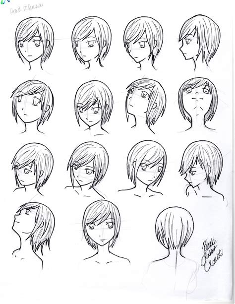 anime head angles|anime girl face angles.